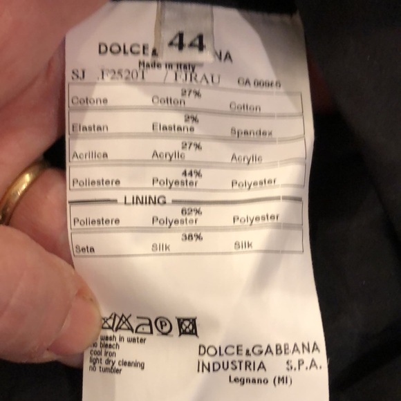 Dolce & Gabbana black cropped double breasted blazer - Picture 8 of 9